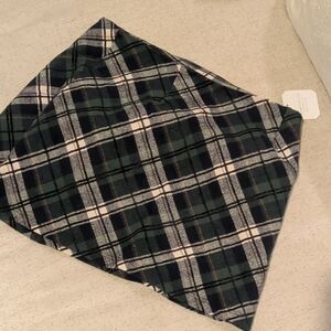 Altar'd State Tartan Mini Skirt in Green and White-NWT